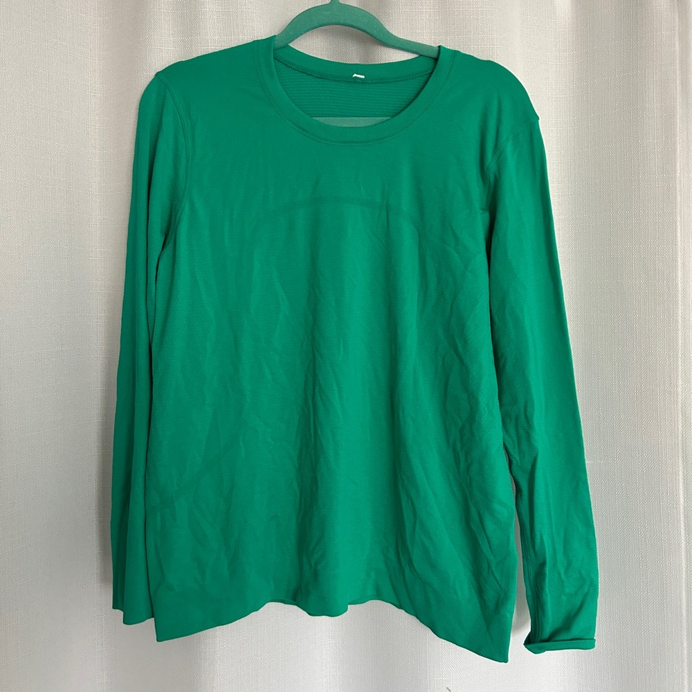 Lululemon swiftly long sleeve green shirt
